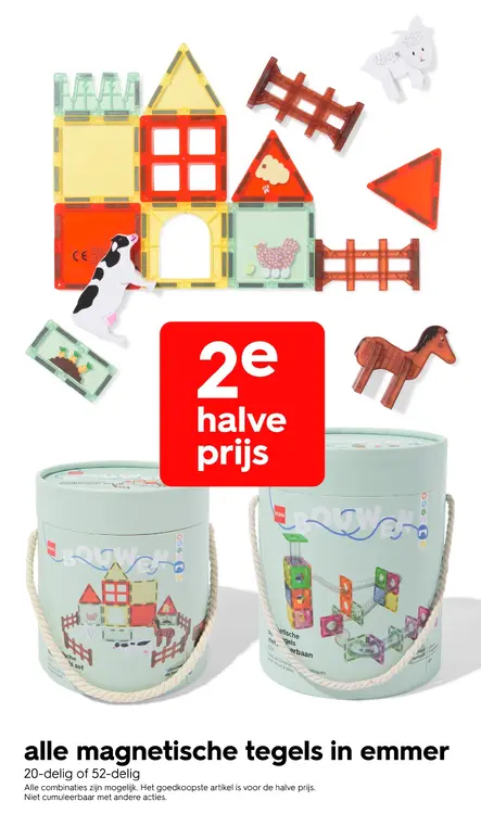 Promotie: Alle magnetische tegels in emmer