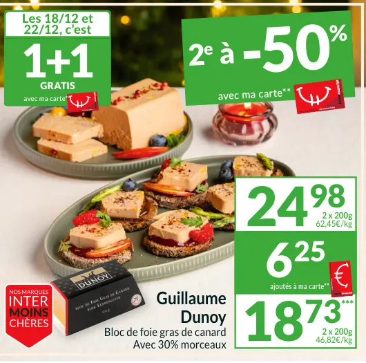 Offre: Bloc de foie gras de canard