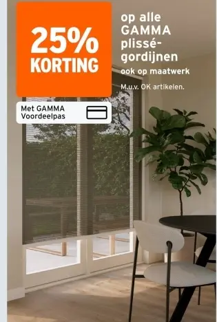 Aanbieding: plissé-gordijnen