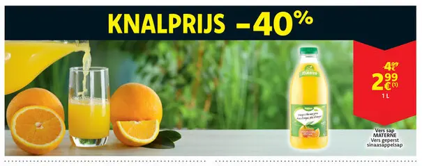 Aanbieding: Vers geperst sinaasappelsap