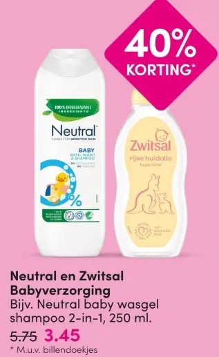 Aanbieding: Babyverzorging