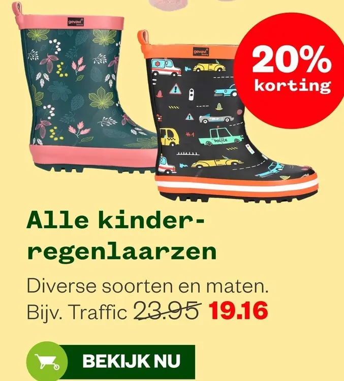 Aanbieding: Alle kinderregenlaarzen