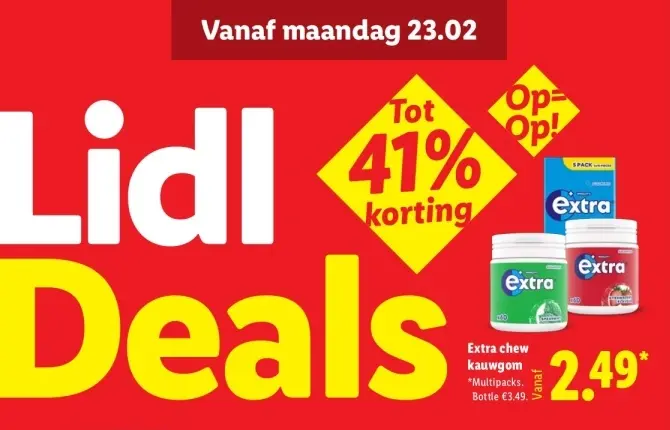 Aanbieding: Extra chew kauwgom