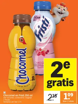 Aanbieding: Chocomel en Fristi