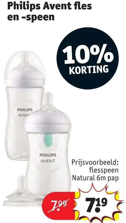 Promotie: Philips Avent fles en -speen