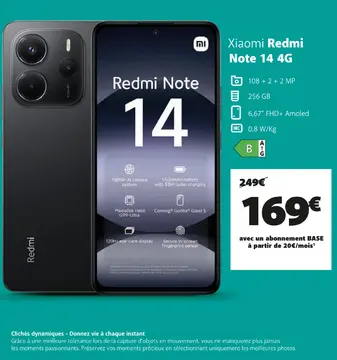 Offre: Xiaomi Redmi Note 14 4G