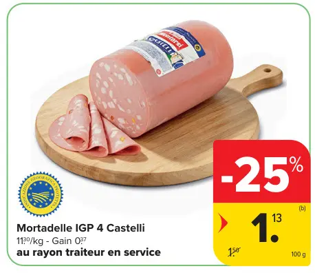 Offre: Mortadelle IGP 4 Castelli