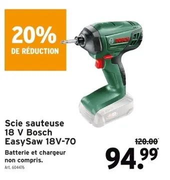 Offre: Scie sauteuse 18 V