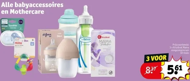 Aanbieding: Alle babyaccessoires en Mothercare