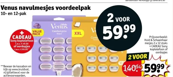 Aanbieding: Venus navulmesjes voordeelpak