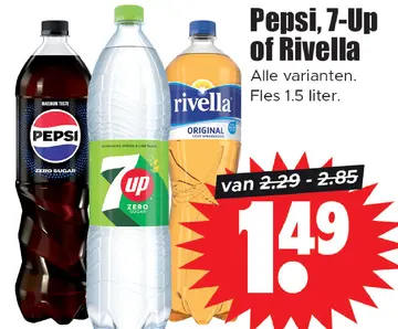 Aanbieding: Pepsi, 7-Up of Rivella