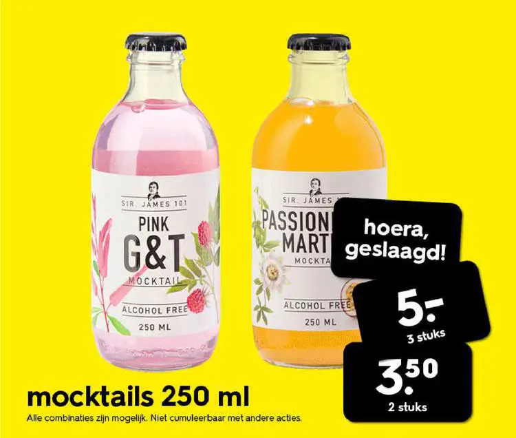 Promotie: Mocktails 250 ml