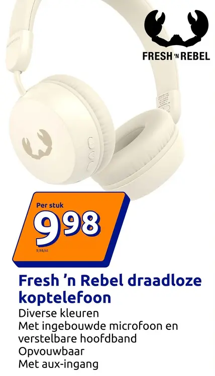 Aanbieding: Fresh 'n Rebel draadloze koptelefoon