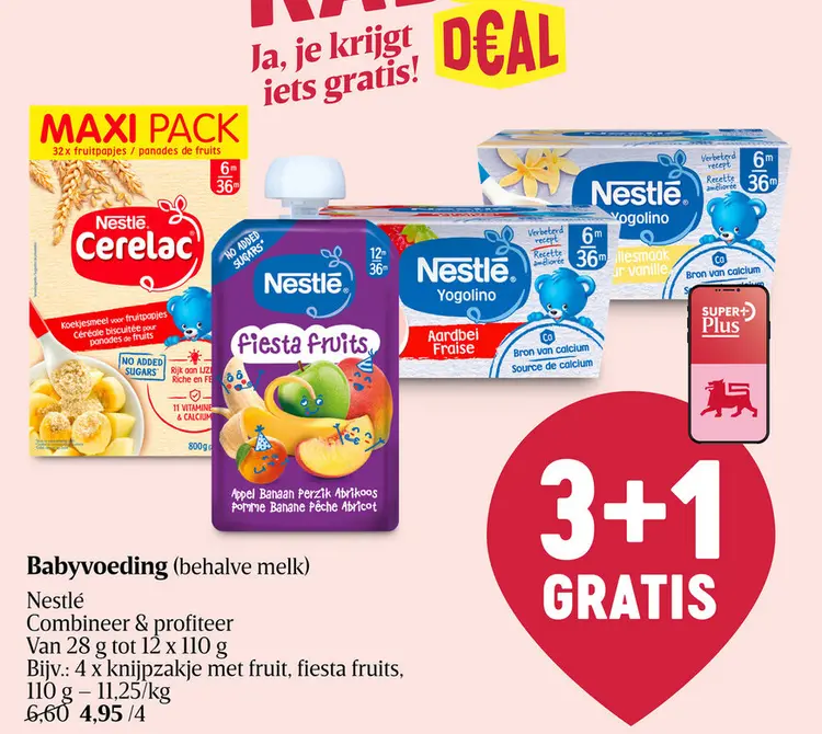 Promotie: Babyvoeding (behalve melk)