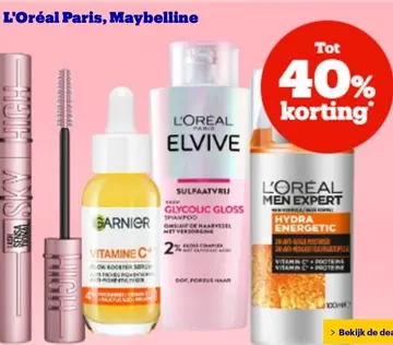 Aanbieding: L'Oréal Paris, Maybelline, Garnier, L'Oréal E