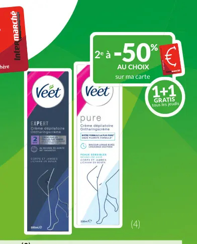 Offre: Crème dépilatoire ou bandes