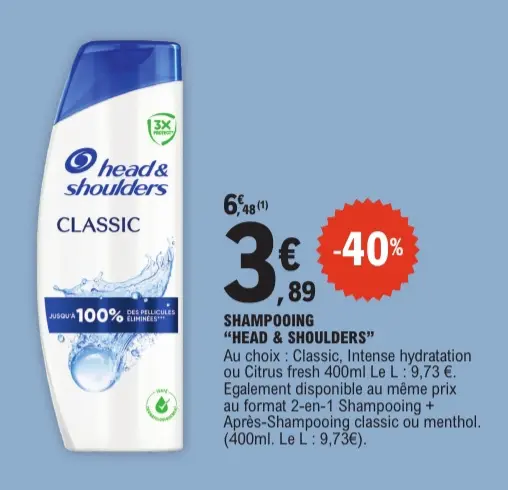 Offre: Shampooing