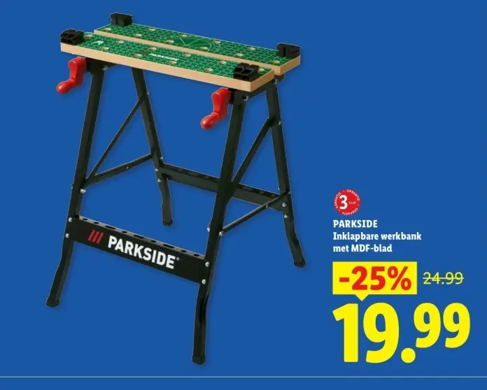 Aanbieding: Inklapbare werkbank met MDF-blad