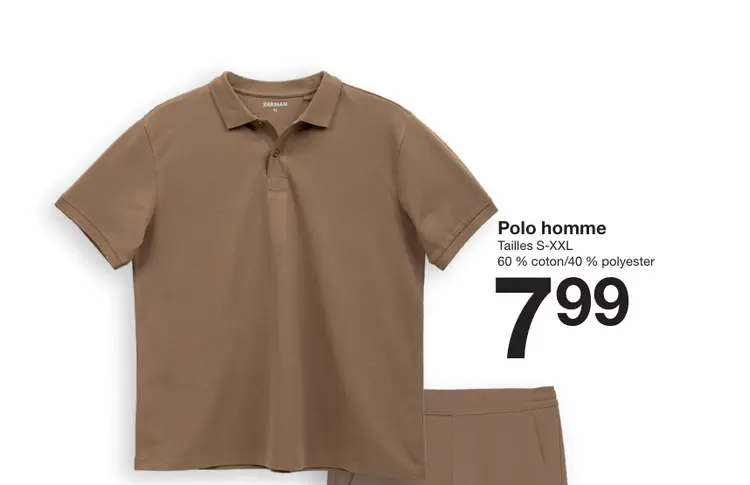 Offre: Polo homme