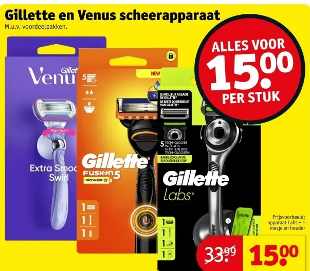 Aanbieding: Gillette en Venus scheerapparaat