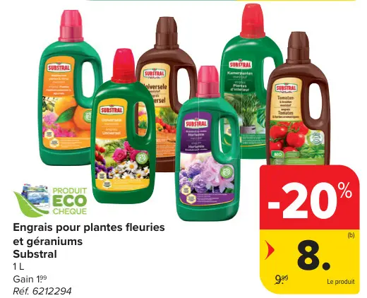 Offre: Engrais pour plantes fleuries et géraniums