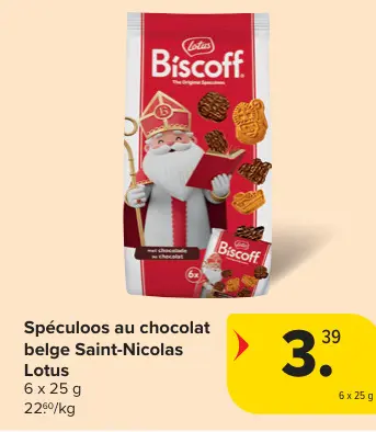 Offre: Spéculoos au chocolat belge Saint-Nicolas