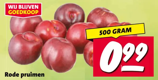 Aanbieding: Rode pruimen