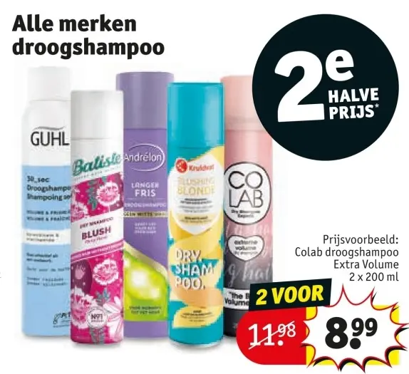Aanbieding: Colab droogshampoo Extra Volume