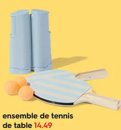 Offre: ensemble de tennis de table
