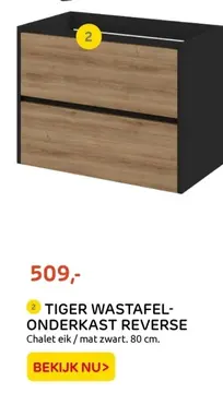 Aanbieding: TIGER WASTAFEL-ONDERKAST REVERSE