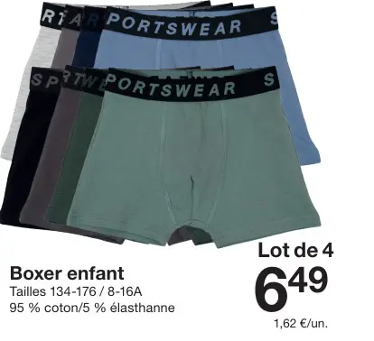 Offre: Boxer enfant