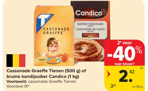 Promotie: Cassonade Graeffe Tienen of bruine kandijsuik