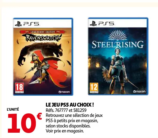 Offre: Ravenswatch / steelrising