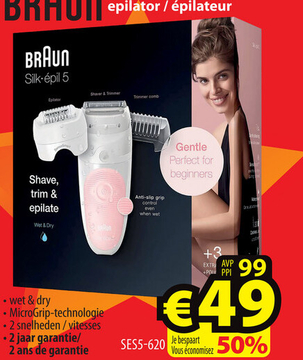 Offre: BRAUN épilateur