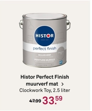 Aanbieding: Histor Perfect Finish muurverf mat