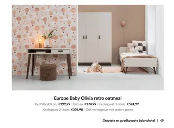 Aanbieding: Europe Baby Olivia retro oatmeal