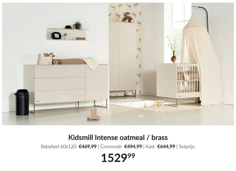 Aanbieding: Intense oatmeal / brass