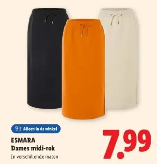 Aanbieding: Dames midi-rok