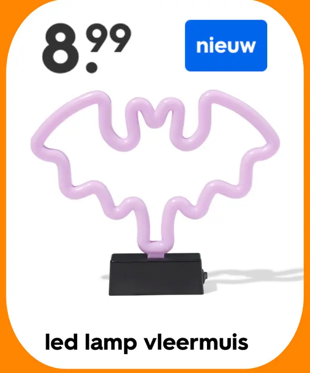 Aanbieding: led lamp vleermuis