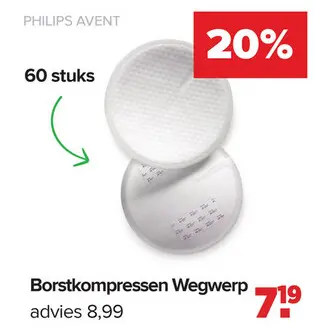 Promotie: Borstkompressen Wegwerp