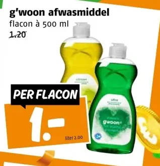 Aanbieding: g'woon afwasmiddel