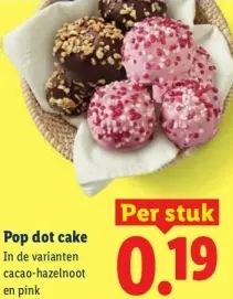 Aanbieding: Pop dot cake