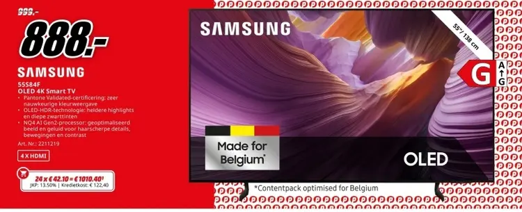 Promotie: 55S84F OLED 4K Smart TV