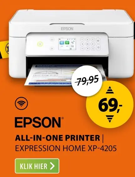 Aanbieding: Epson Expression Home XP-4205 Wit