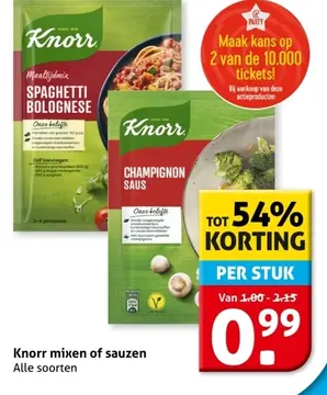 Aanbieding: Knorr mixen of sauzen