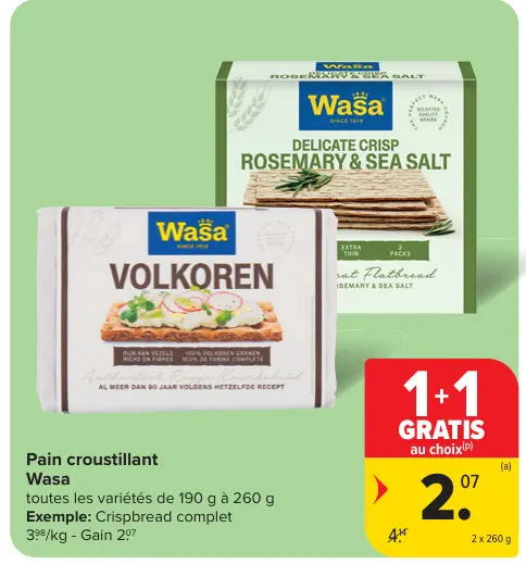 Offre: Pain croustillant