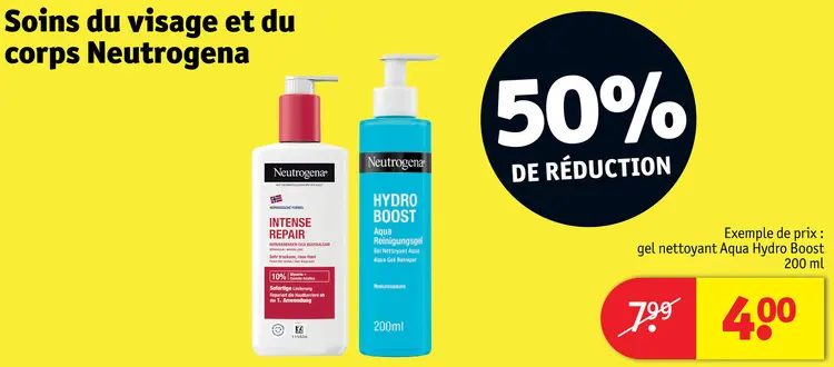 Offre: Soins du visage et du corps