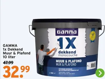 Aanbieding: 1x Dekkend Muur & Plafond