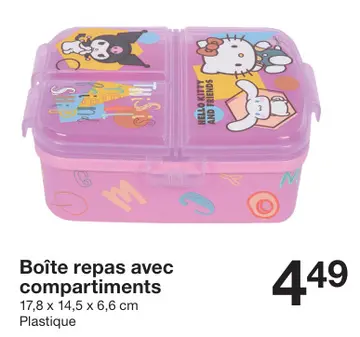 Offre: Boîte repas avec
compartiments