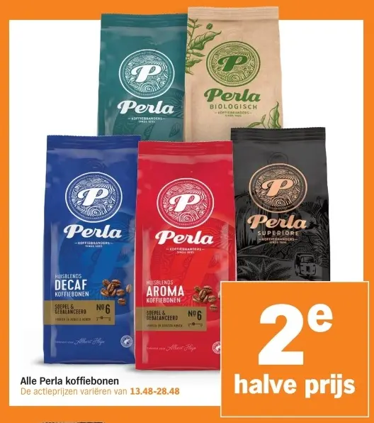 Aanbieding: Alle Perla koffiebonen